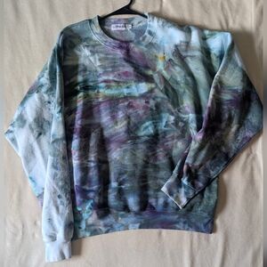 Ice Dye Pullover Sweatshirt